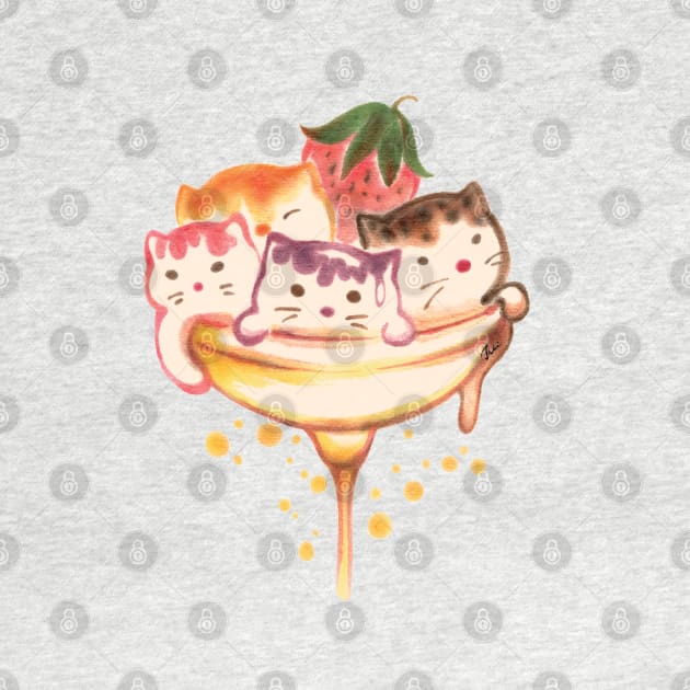 Cat ice-cream by juliewu